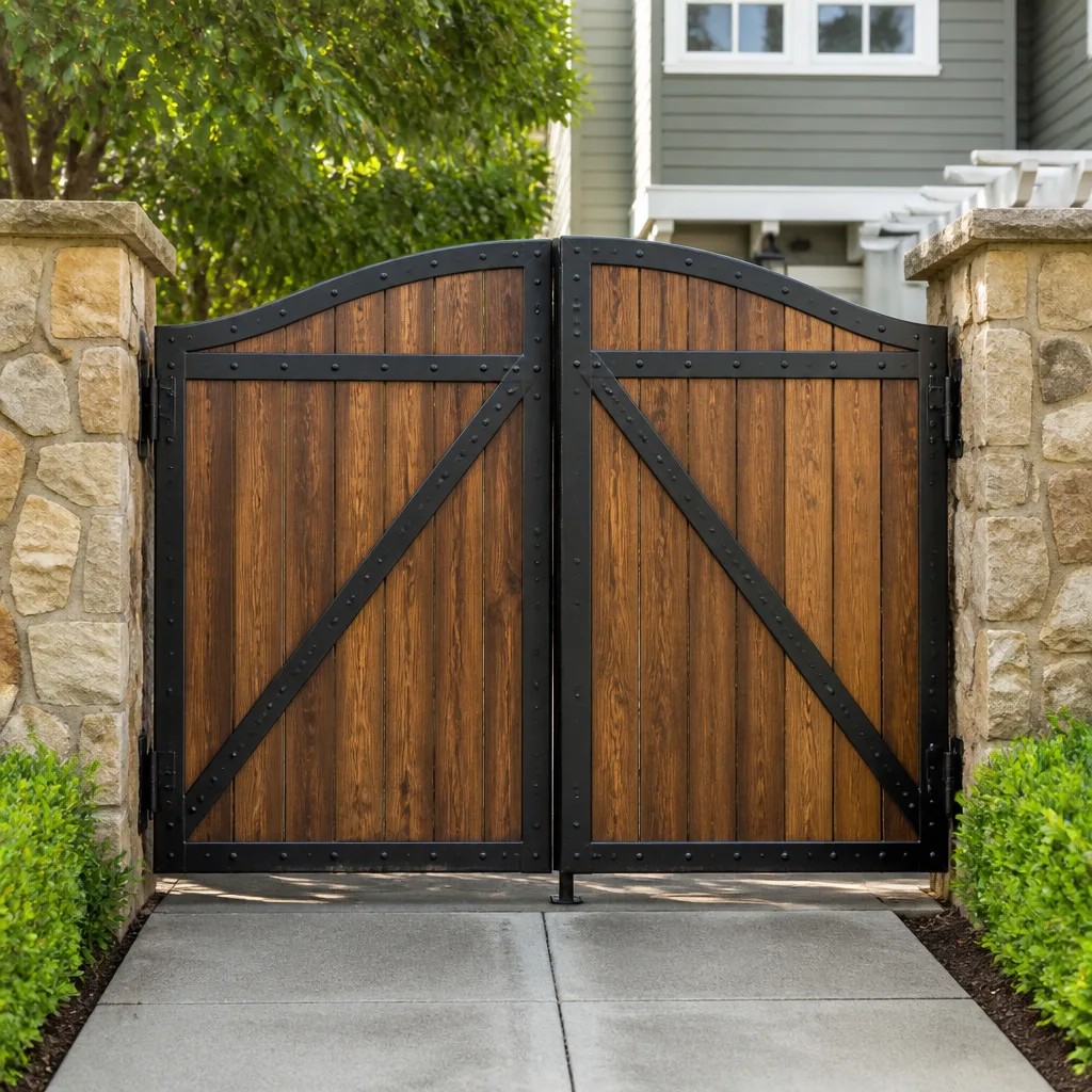Wood & steel frame